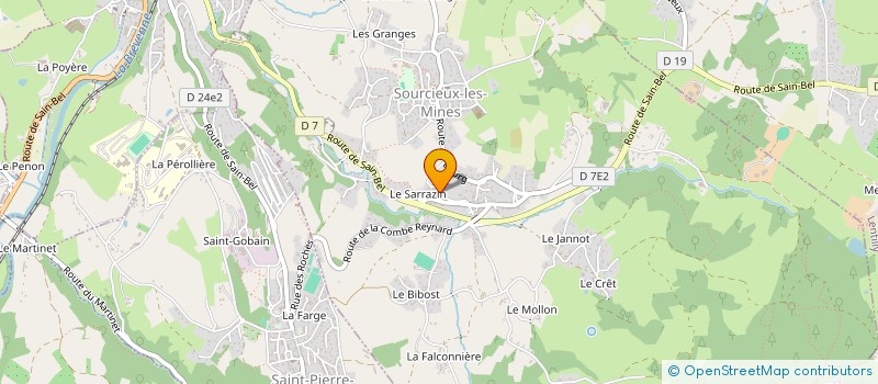 localisation de l'entreprise MADAME LEANE GIROT  SOURCIEUX-LES-MINES