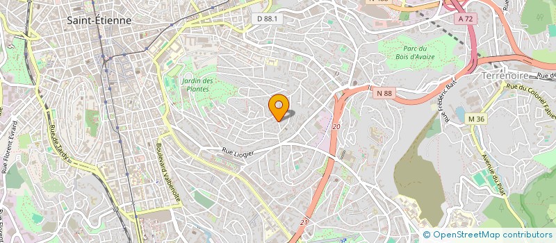 localisation de l'entreprise MADAME LEANE HADJIBEYAN  SAINT-ETIENNE