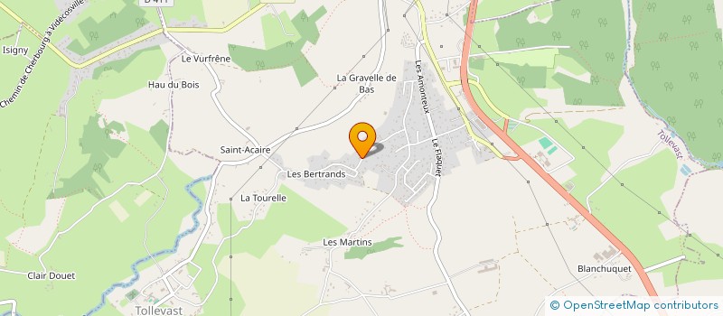 localisation de l'entreprise MADAME LEANE HENRY  TOLLEVAST