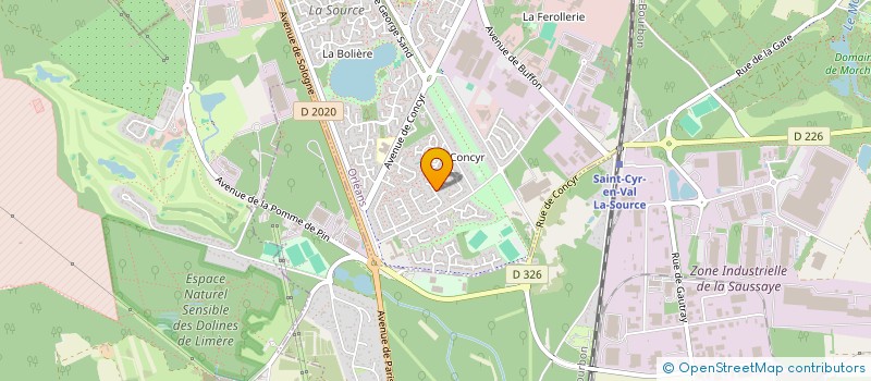 localisation de l'entreprise MADAME LEANE MERZET à ORLEANS