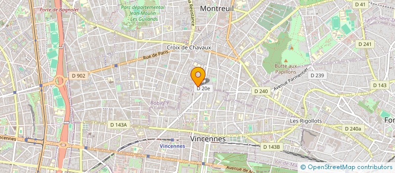 localisation de l'entreprise MADAME LEANE POUILLOT  MONTREUIL