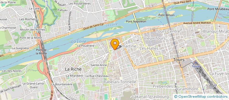 localisation de l'entreprise MADAME LEANE TEIGNE-SOULIGNAC  TOURS