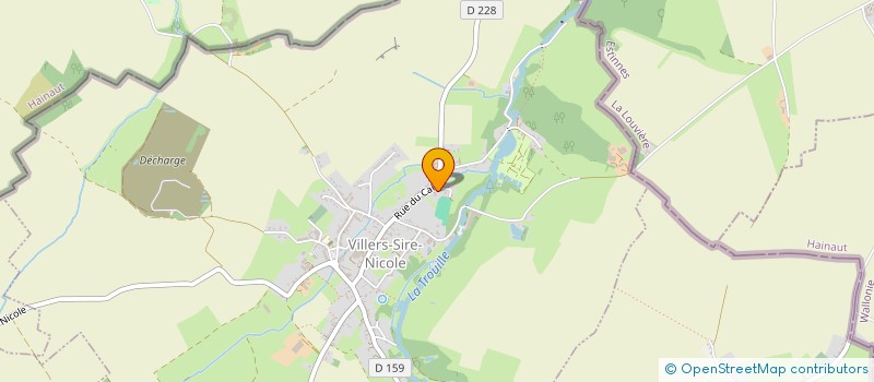 localisation de l'entreprise MADAME LEANE VAN HOEYLANDT  VILLERS-SIRE-NICOLE