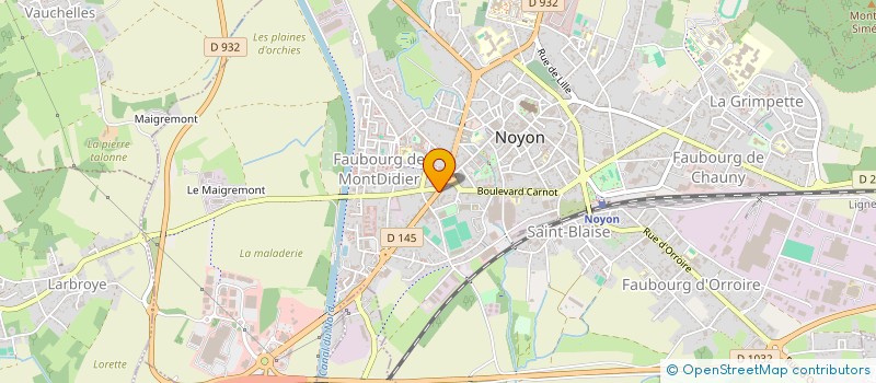 localisation de l'entreprise MADAME LEANG KIM  NOYON