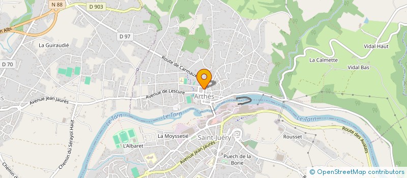 localisation de l'entreprise MADAME LEANN VILATTE  ARTHES