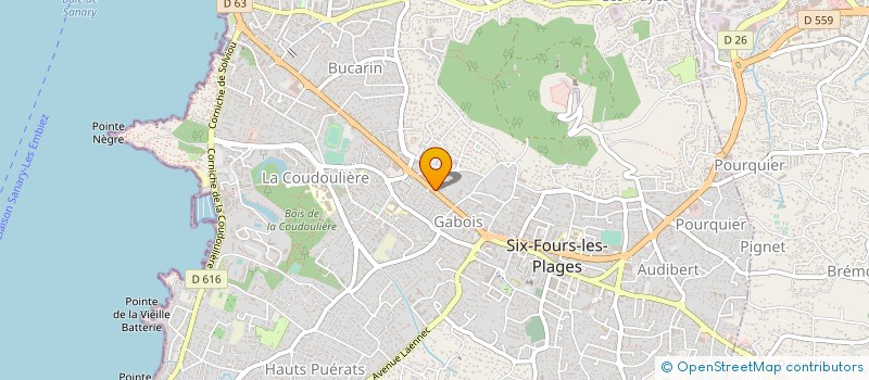 localisation de l'entreprise MADAME LEANNA GUILLERMIN à SIX-FOURS-LES-PLAGES