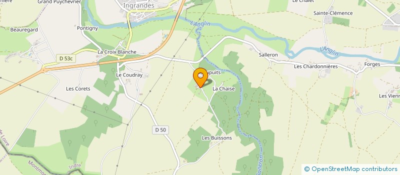 localisation de l'entreprise MADAME LEANNE FANOY à INGRANDES