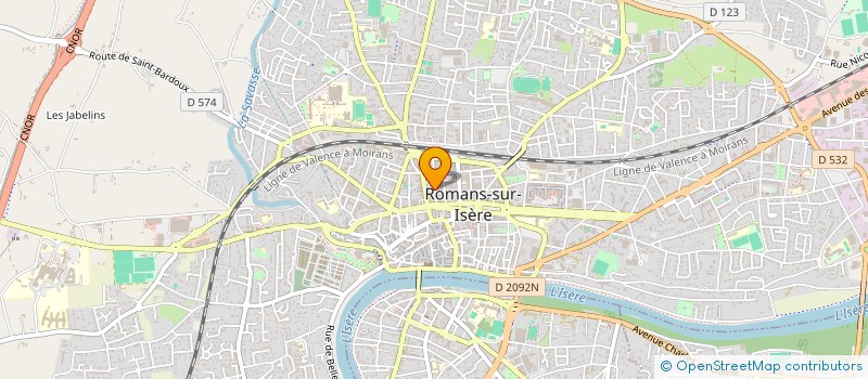 localisation de l'entreprise MADAME LEANNE LALLEMAND  ROMANS-SUR-ISERE