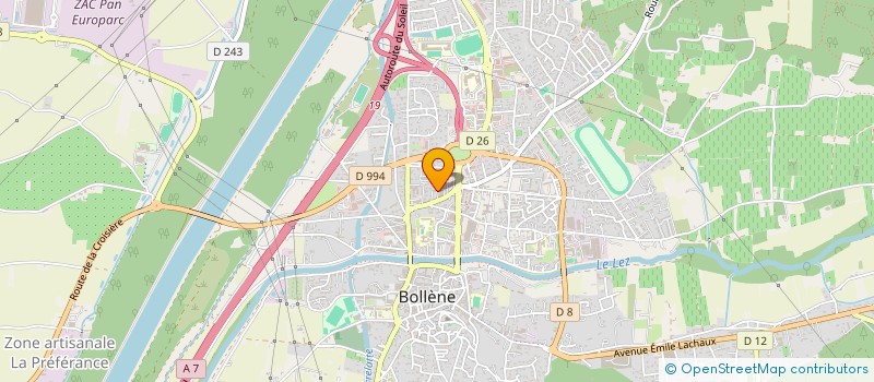 localisation de l'entreprise MADAME LEANNE SOUFFLET  BOLLENE
