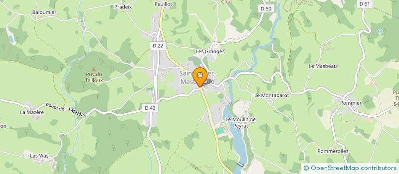 localisation de l'entreprise MADAME LEANNE TOMLINSON  SAINT-DIZIER-MASBARAUD