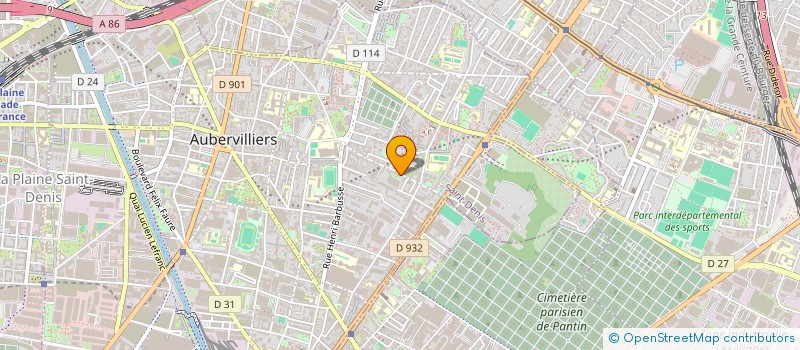 localisation de l'entreprise MADAME LEAPAULINE BOUSQUET à AUBERVILLIERS
