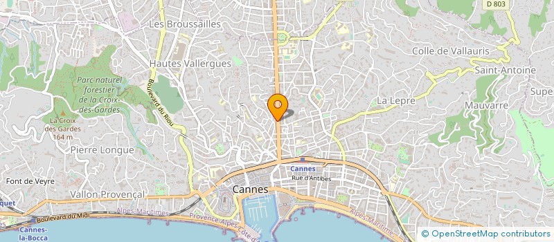 localisation de l'entreprise MADAME LEATITIA COCUD à CANNES