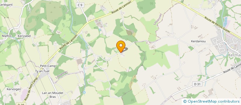 localisation de l'entreprise MADAME LEATITIA COMMAILLE  LOUANNEC