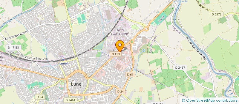 localisation de l'entreprise MADAME LEATITIA PATINO  LUNEL