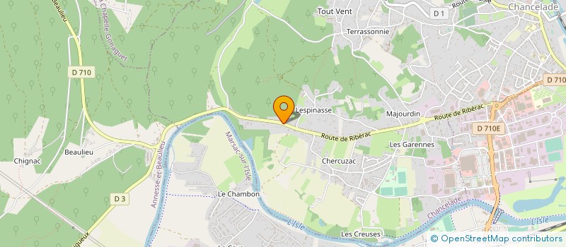 localisation de l'entreprise MADAME LEDA VICENTIC  CHANCELADE