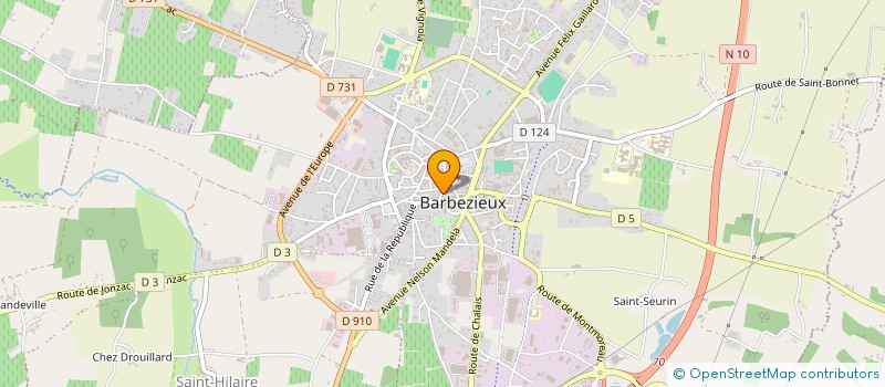 localisation de l'entreprise MADAME LEE NASH à BARBEZIEUX-SAINT-HILAIRE