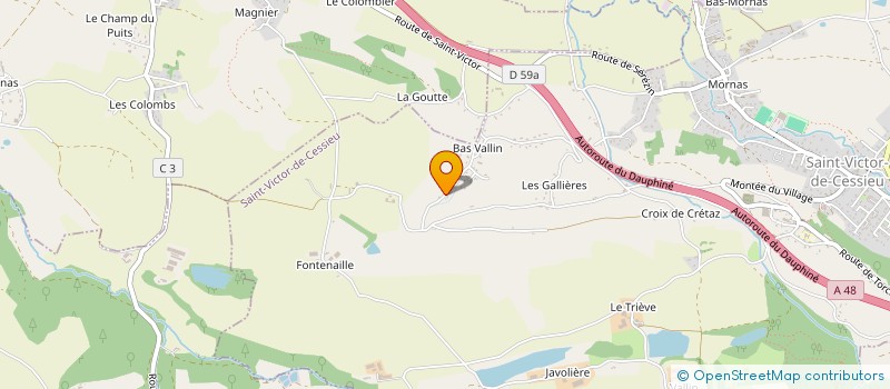 localisation de l'entreprise MADAME LEELOO MAFRAND  SAINT-VICTOR-DE-CESSIEU