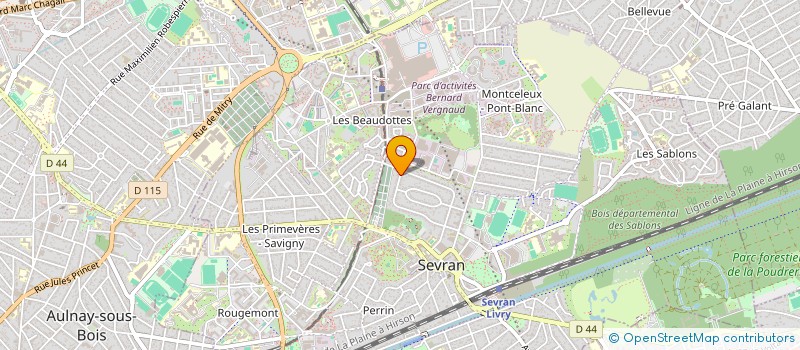 localisation de l'entreprise MADAME LEGANIME ANGE NAOUNOU à SEVRAN