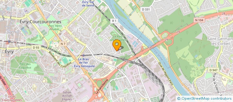 localisation de l'entreprise MADAME LEIA DOUDECHE  EVRY-COURCOURONNES