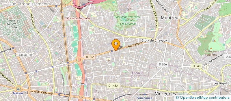 localisation de l'entreprise MADAME LEIA PRZYBYLSKI-RICHARD à MONTREUIL