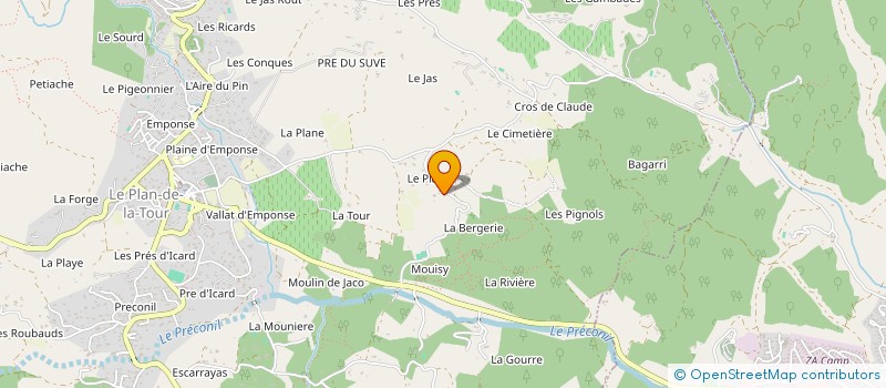 localisation de l'entreprise MADAME LEIA TAVAN à LE PLAN-DE-LA-TOUR