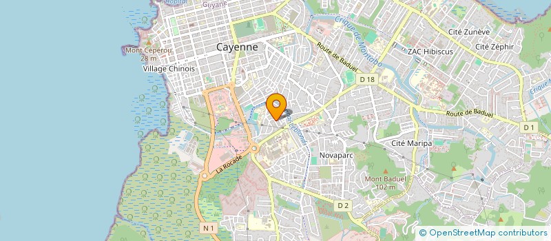 localisation de l'entreprise MADAME LEIDY CASTILLO REYES  CAYENNE