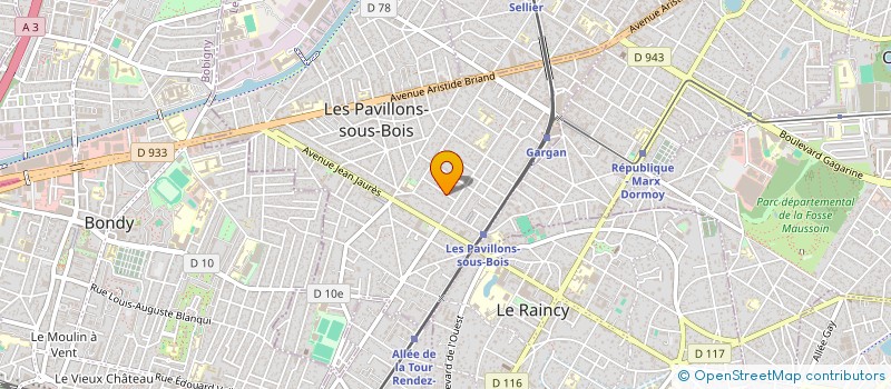 localisation de l'entreprise MADAME LEIDY GILLET CHAURAND  LES PAVILLONS-SOUS-BOIS