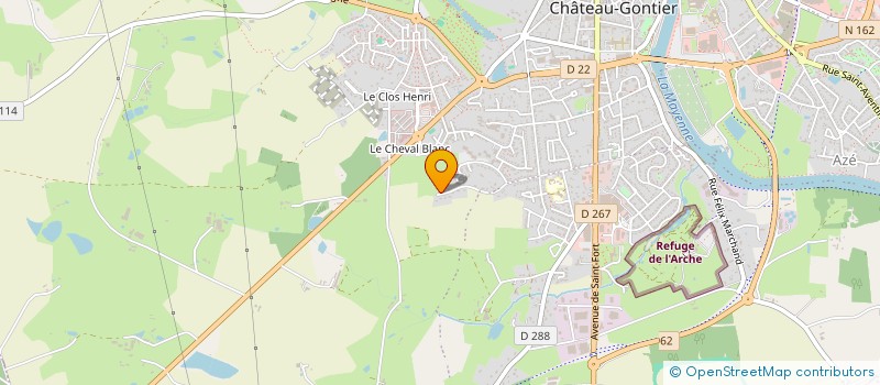 localisation de l'entreprise MADAME LEIDY ORY à CHATEAU-GONTIER-SUR-MAYENNE