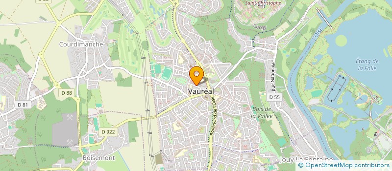 localisation de l'entreprise MADAME LEILA ABDELLAOUI LEILA  VAUREAL