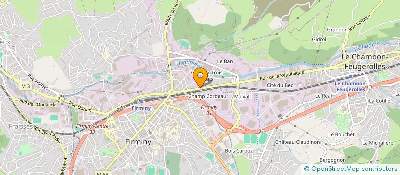 localisation de l'entreprise MADAME LEILA ABIDI  FIRMINY