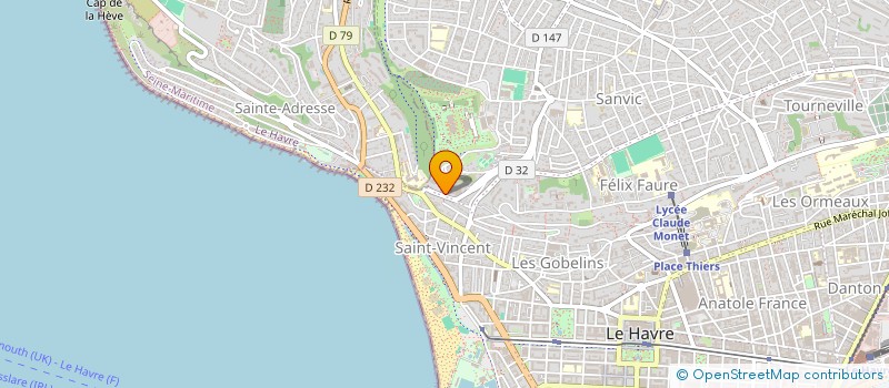 localisation de l'entreprise MADAME LEILA AINOUSSA à LE HAVRE