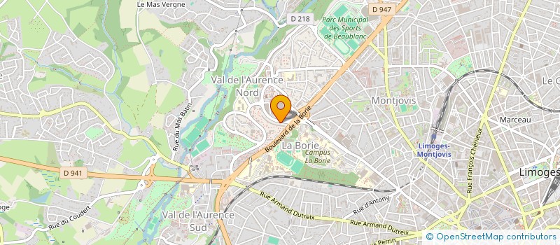 localisation de l'entreprise MADAME LEILA ANBER à LIMOGES