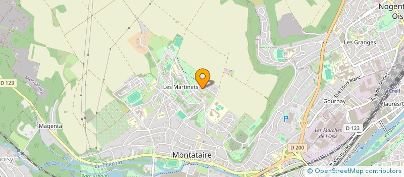 localisation de l'entreprise MADAME LEILA ARNAUD  MONTATAIRE