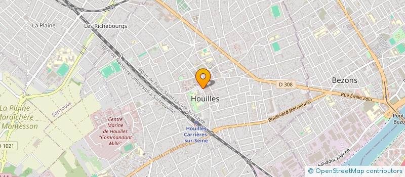 localisation de l'entreprise MADAME LEILA AZRI  HOUILLES