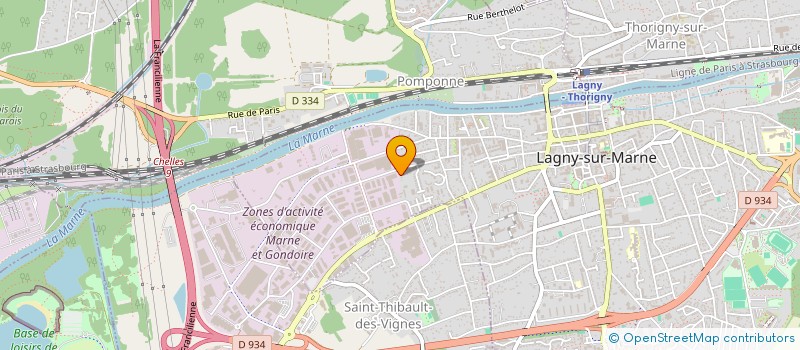 localisation de l'entreprise MADAME LEILA BEDRANE  LAGNY-SUR-MARNE