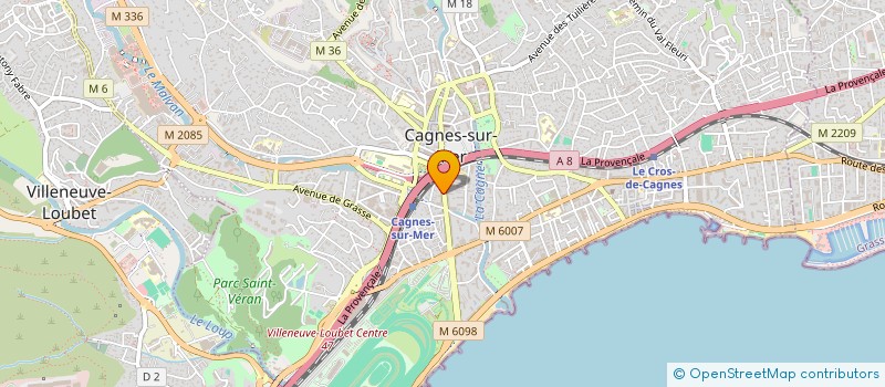 localisation de l'entreprise MADAME LEILA BELABED à CAGNES-SUR-MER