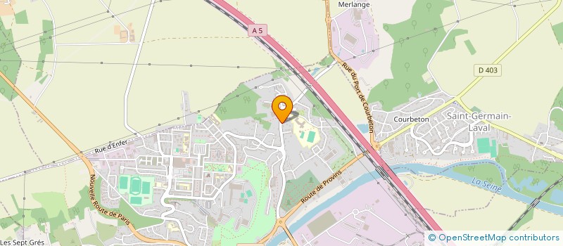 localisation de l'entreprise MADAME LEILA BELJNAOUI  MONTEREAU-FAULT-YONNE