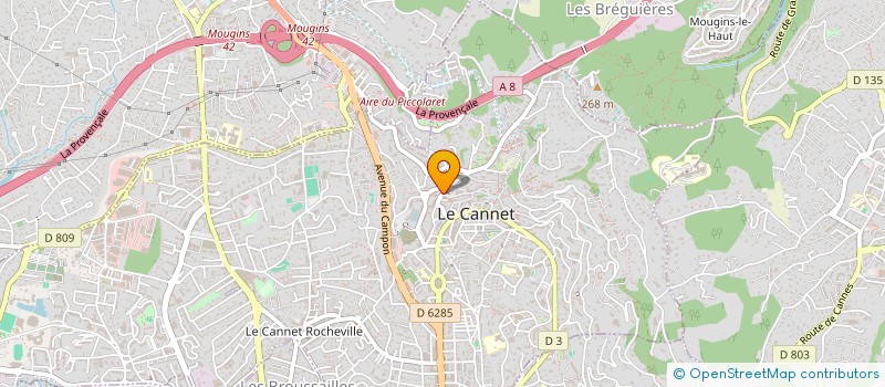 localisation de l'entreprise MADAME LEILA BELKHEDIM à LE CANNET