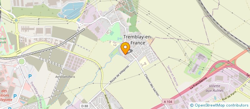 localisation de l'entreprise MADAME LEILA BELLAZAAR à TREMBLAY-EN-FRANCE