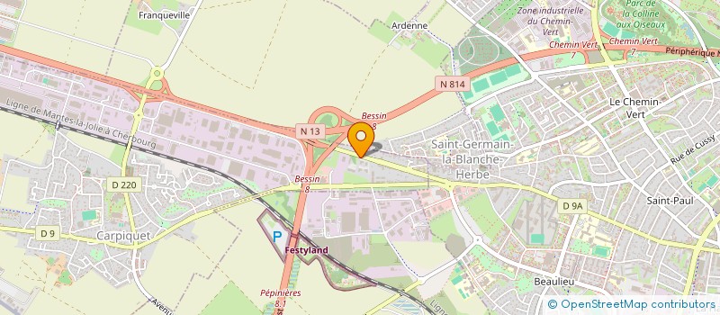 localisation de l'entreprise MADAME LEILA BELLILI  CARPIQUET