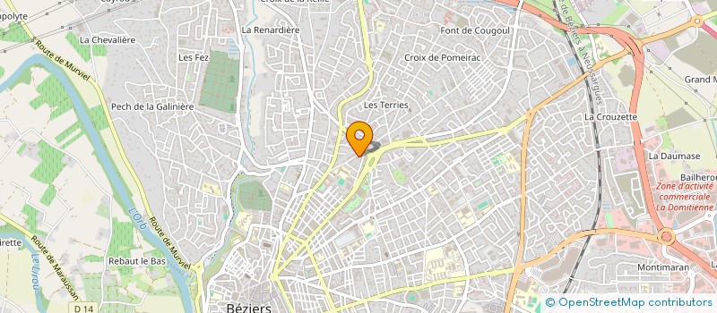 localisation de l'entreprise MADAME LEILA BENABDALLAH à BEZIERS