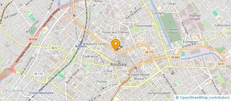 localisation de l'entreprise MADAME LEILA BENATTIA à ROUBAIX