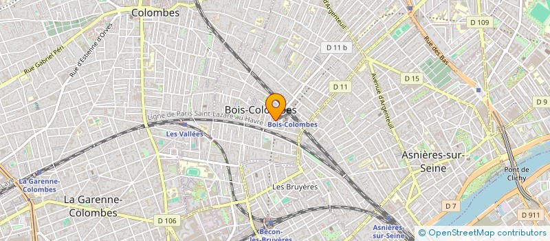 localisation de l'entreprise MADAME LEILA BENBAKIR à BOIS-COLOMBES