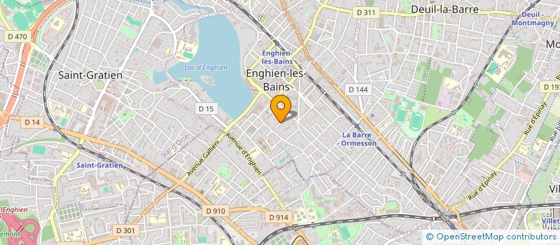 localisation de l'entreprise MADAME LEILA BENLAHCEN  ENGHIEN-LES-BAINS