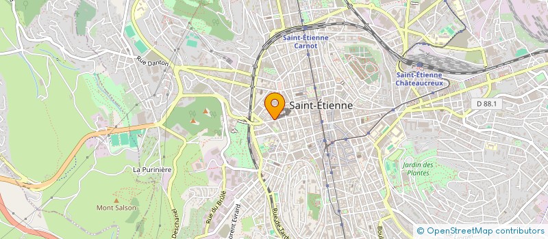 localisation de l'entreprise MADAME LEILA BENYAMINA à SAINT-ETIENNE