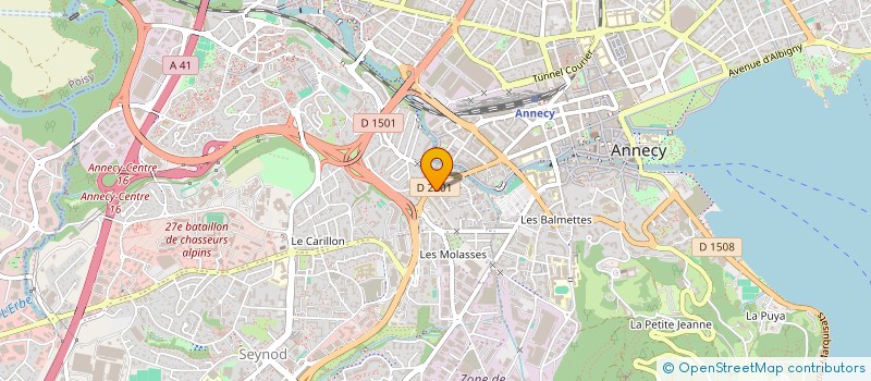 localisation de l'entreprise MADAME LEILA BESSADET à ANNECY