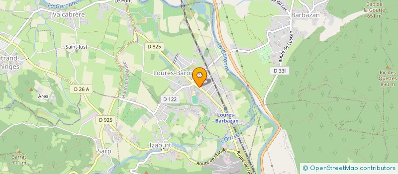 localisation de l'entreprise MADAME LEILA BONNIN-SEBBAG  SAINT-BEAT-LEZ