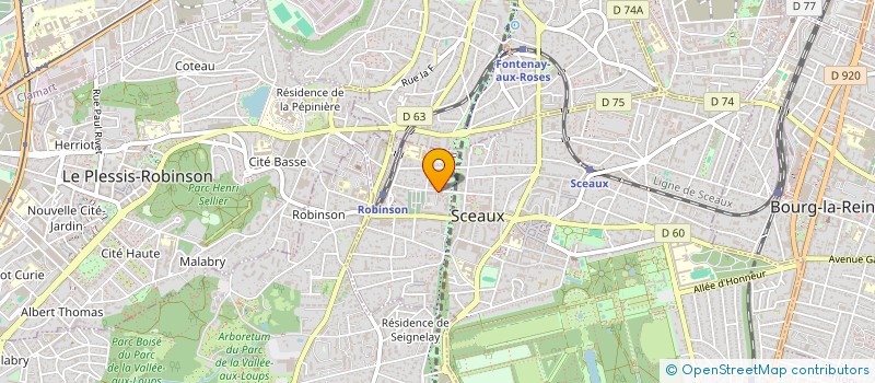 localisation de l'entreprise MADAME LEILA BOUHDIBA à SCEAUX