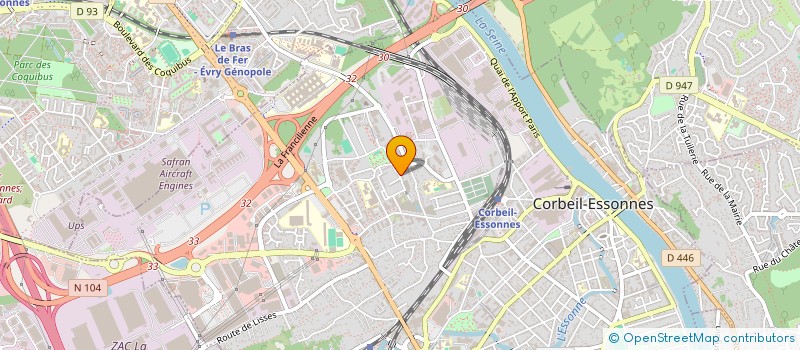 localisation de l'entreprise MADAME LEILA BOUSSAK à CORBEIL-ESSONNES