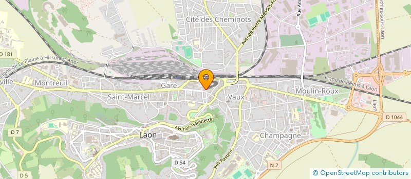 localisation de l'entreprise MADAME LEILA BOUSSELMI  TERGNIER